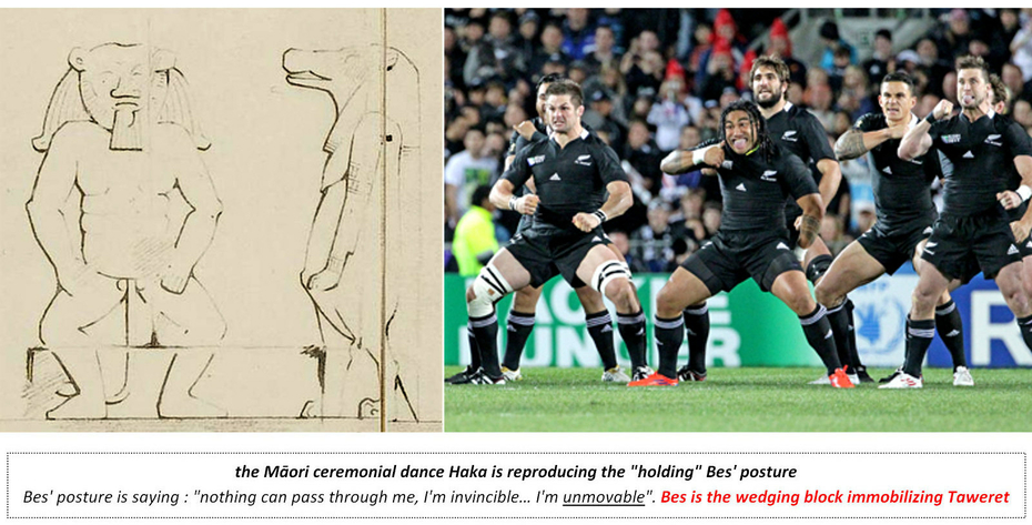 Maori Haka All Blacks New Zeland Traditional Ceremonial Performance Rugby Bes Dwarf God Deity of Childbirth Protection